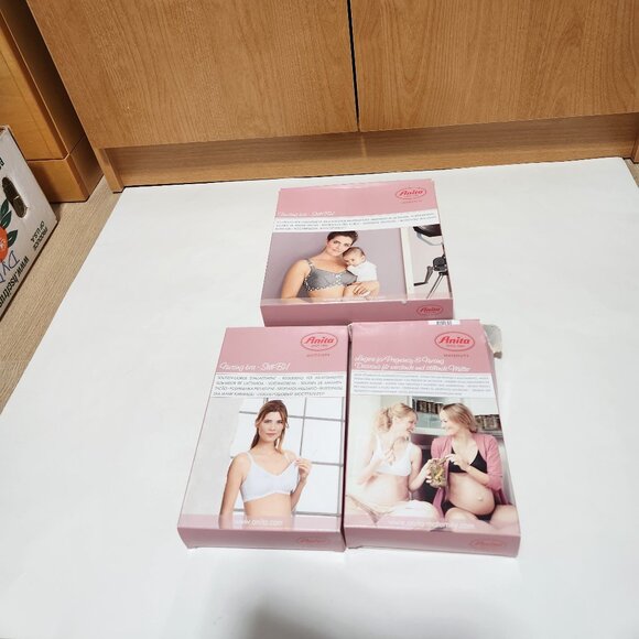 NWT Anita Wire-Free Nursing Bra Trio 34F/34DDD โ 5034 5055 5051 - Soft Support - Picture 3 of 3